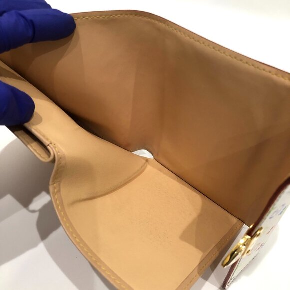 【18MK】Louis Vuitton White Multicolor Koala Wallet sku#85483 (gently used) - Picture 11 of 13